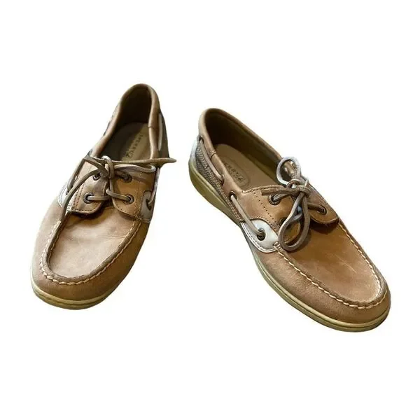 NWOT Sperry Boat Shoes Size 6.5 Tan - Picture 2 of 7